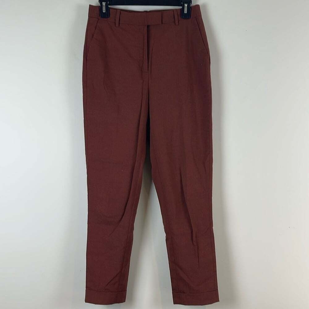 Frank and Oak Brown High Waisted Dress Pants Size 6